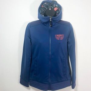 Bonfire Snowboarding Blue Hooded Coat Sz XS EUC
